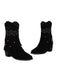 Flannelette Cone Heel Western Boots: timeless vintage elegance she makes her own