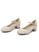 Floral Jacquard Mary Jane High Heels: timeless vintage elegance she makes her own