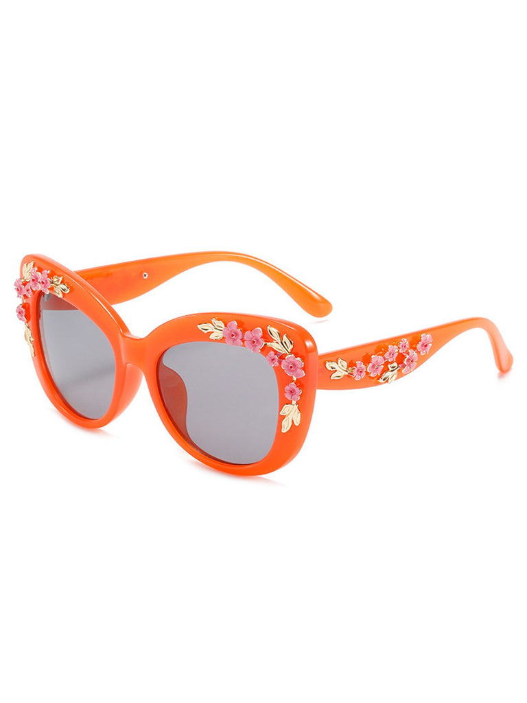 Floral Plastic Gradient Sunglasses: timeless style reimagined
