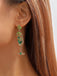 Glass Pearl Gem Earrings - vintage fashion, retro style