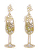 Glass Pearl Gem Earrings - vintage fashion, retro style