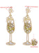 Glass Pearl Gem Earrings - vintage fashion, retro style