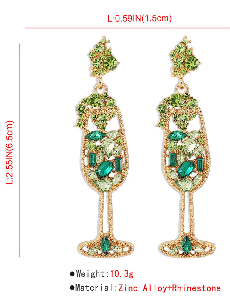 Glass Pearl Gem Earrings - vintage fashion, retro style