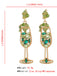 Glass Pearl Gem Earrings - vintage fashion, retro style