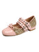 Glitter Buckle Details Mary Jane Heels - vintage shoes, retro heels