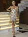 Gold 1920s Chevron Sequined Fringe Straps Dress - vintage dress, retro fashion, Gatsby party