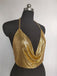 Gold-1970s-Draped-Cowl-Neck-Metallic-Chain-Halter-Top, vintage, retro