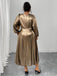 Gold 1940s Vintage Classic Dress 3