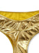 Gold 1970s Metallic High-Waist Bikini Set: beautiful vintage swimwear, retro swimsuit, pin-up style with timeless appeal