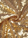 Gold 1970s Solid Sequined Mini Party Dress - vintage dress, retro fashion, glamorous gold