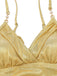 Gold 1980s Ruched One-Piece Swimsuit & Cover Up - vintage swimsuit, pin-up style, glamorous gold