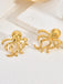 Gold 1970s Earrings Vintage Classic Accessory