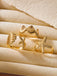 Gold Seashell Starfish Rings Set - vintage fashion, retro style, glamorous gold