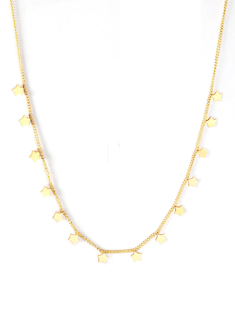 Gold Star Pendant Chain Necklace, vintage fashion, retro style - perfect for women who love vintage and retro fashion