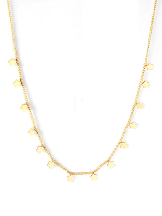Gold Star Pendant Chain Necklace, vintage fashion, retro style - perfect for women who love vintage and retro fashion