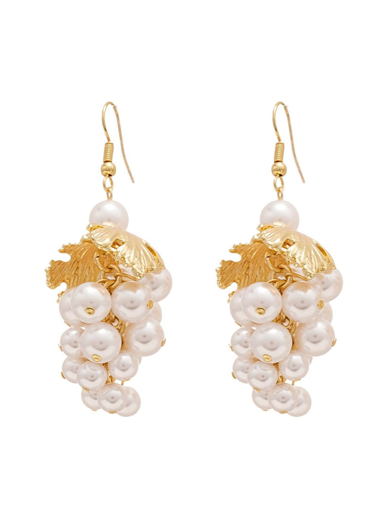 Gold Tassel Drop Elegant Delicate Earrings - vintage fashion, retro style, glamorous gold
