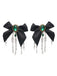 Black Gothic Bow Skeleton Hand Hair Clip, vintage fashion, retro style - perfect for women who love vintage and retro fashion