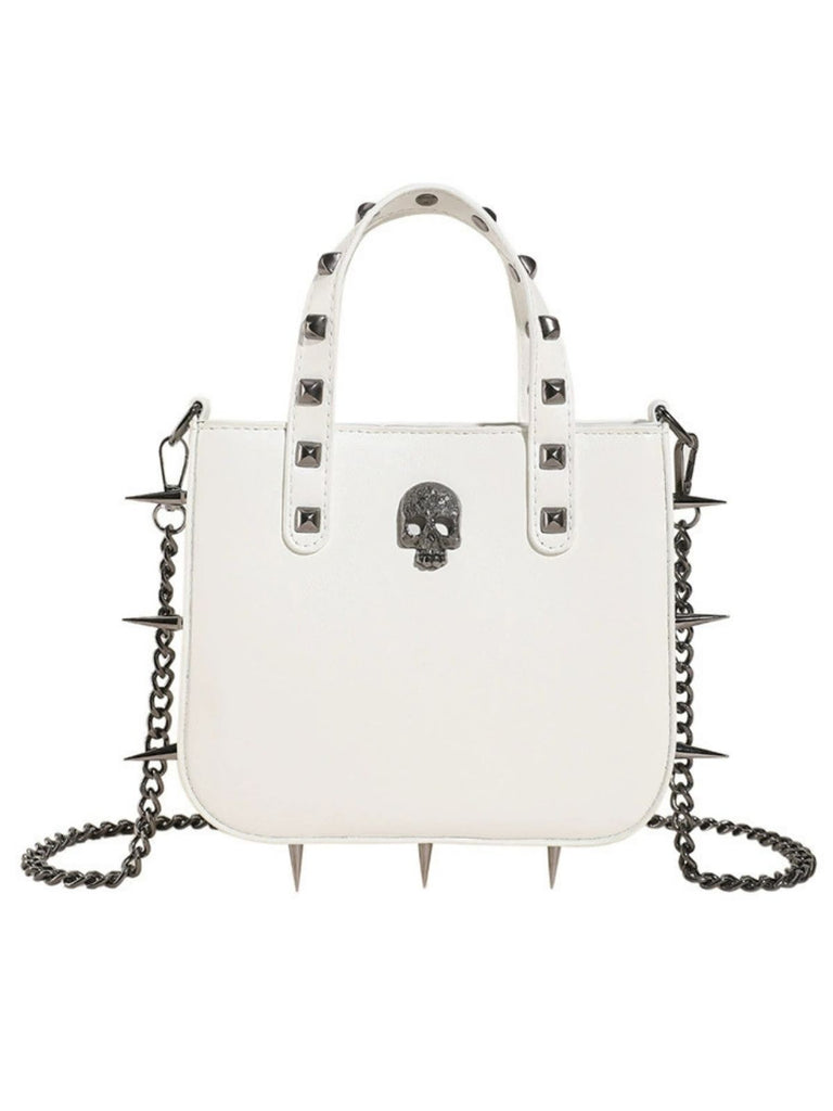 Gothic PU Leather Punk Studded Handbag - vintage fashion, retro style