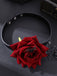 Gothic Spider Web & Rose Choker Collar Necklace, vintage fashion, retro style - perfect for women who love vintage and retro fashion