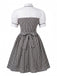 Grey 1950s Vintage Classic Dress 3