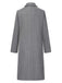 Gray 1960s Over Knee Lapel Coat, vintage coat, retro outerwear - perfect for women who love vintage and retro fashion