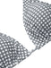 Gray & White 1940s Gingham Plaid Bow Halter Swimsuit — 1940s poolside glamour meets sun-drenched confidence