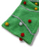 Green 1930s Christmas Tree Pom-Pom Bow Jumpsuit - vintage jumpsuit, retro fashion