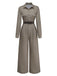 Green 1930s Plaid Lapel Belted Jumpsuit - vintage jumpsuit, retro fashion