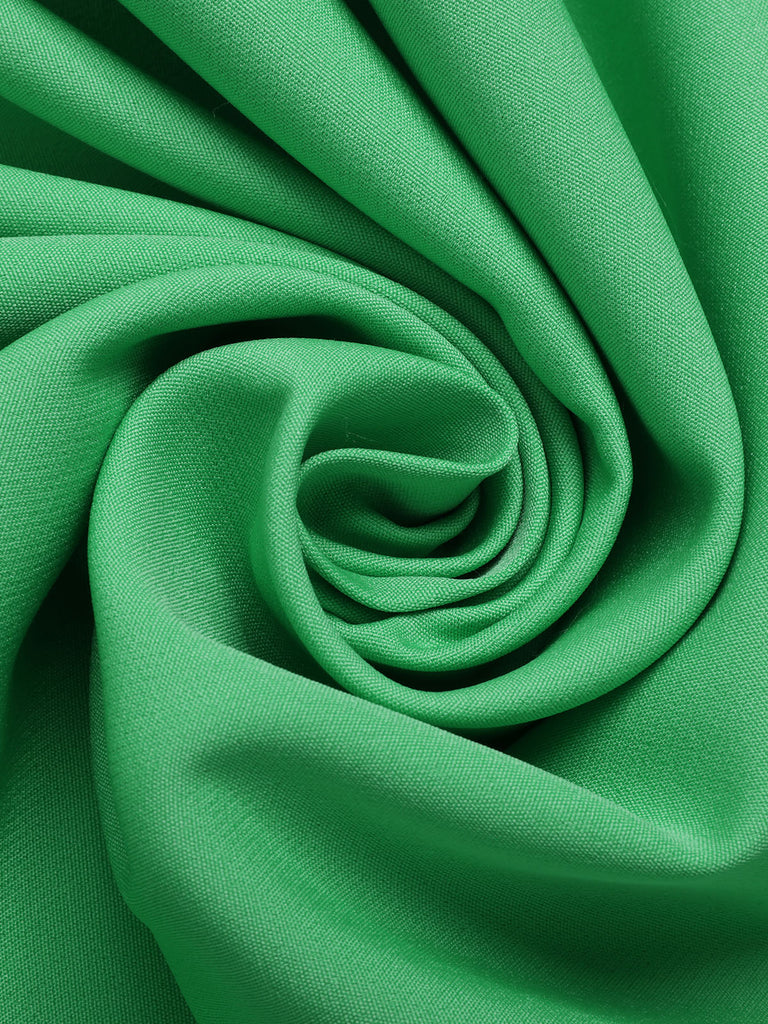 Green 1930s Temperament V-Neck Solid Dress, vintage dress, retro fashion - perfect for women who love vintage and retro fashion