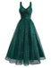 Green 1930s Twisted Sequin Mesh Dress - vintage dress, retro fashion
