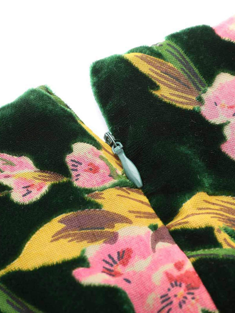 Green 1930s Velvet Vintage Jumpsuit — 1930s style that transcends decades