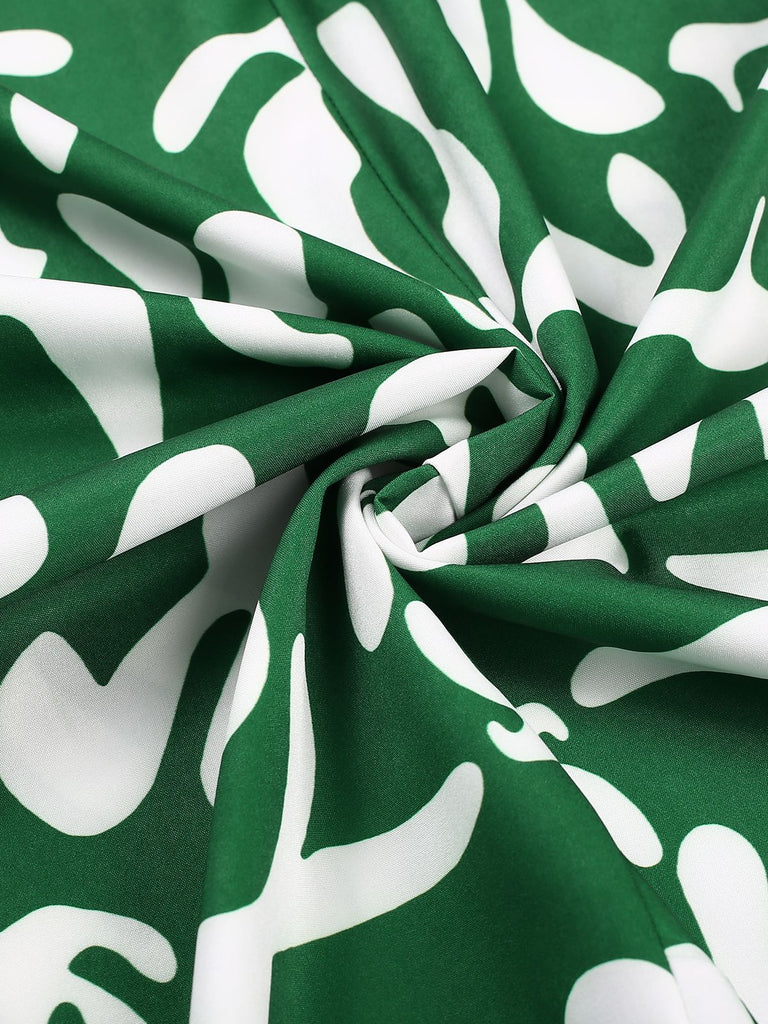Green 1940s Colorblock Cap Dress, vintage dress, retro fashion - perfect for women who love vintage and retro fashion
