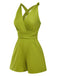 1940s Solid CrossBack Straps Romper | 1940s | vintage romper, retro jumpsuit