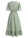 1940s Swiss Dots Ruffle Hem | 1940s | vintage dress, retro fashion