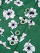 Green 1940s V-Neck Floral Dress, vintage dress, retro fashion, floral print - perfect for women who love vintage and retro fashion