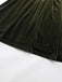 Green 1940s Velvet Deep-V Puff Sleeve Ruched Dress - vintage dress, retro fashion
