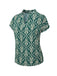 Green 1940s Vintage All-Over Print Blouse, vintage top, retro blouse - perfect for women who love vintage and retro fashion