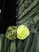 Green 1950s 3D Flower Wonderful Wizard Dress - vintage dress, retro fashion, rockabilly