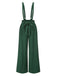 She adds this Green 1950s Belted Straps Wide-Leg Jumpsuit and suddenly it's 1950s perfection