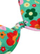 Green 1950s Cartoon Floral Bikini Set, vintage swimsuit, pin-up swimwear - perfect for women who love vintage and retro fashion