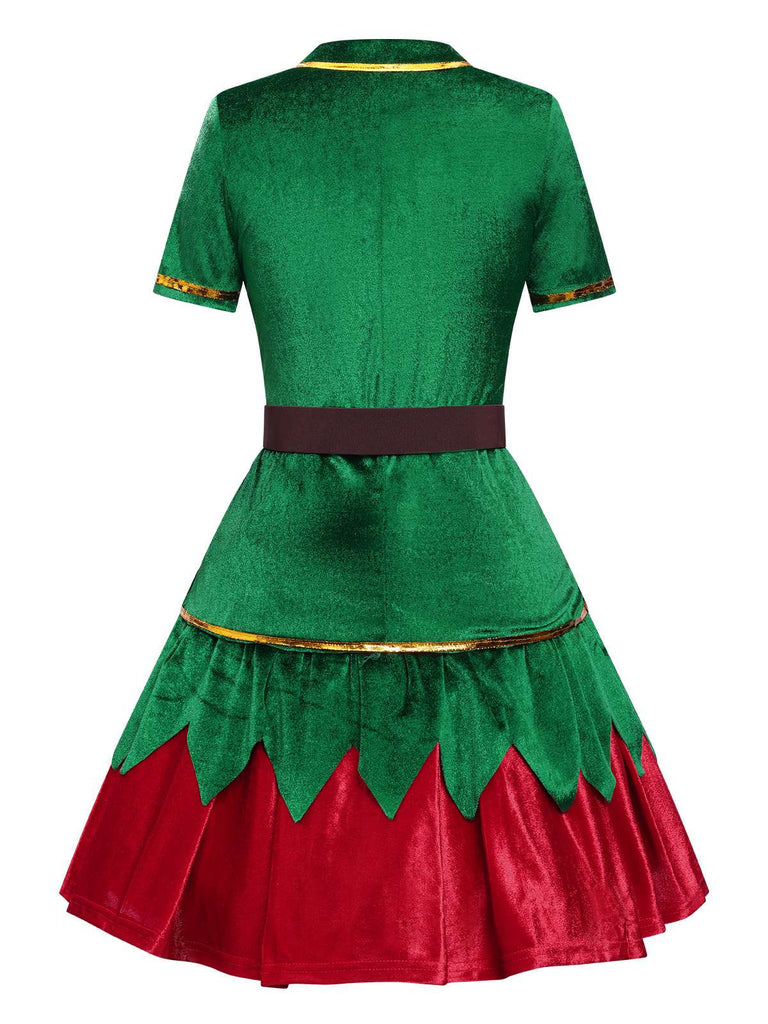 Green 1950s Christmas Tree Top & Skirt, vintage skirt, retro style - perfect for women who love vintage and retro fashion