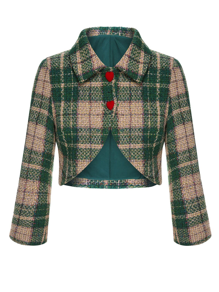 1950s Lapel Scottish Plaid Jacket | 1950s | vintage outerwear, retro jacket