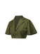 Green 1950s Lapel Solid Cropped Cape - vintage fashion, retro style