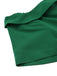 Green 1950s Off-Shoulder Christmas Patchwork Dress — a 1950s silhouette that turns sidewalks into runways