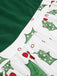 She slips into this Green 1950s Off-Shoulder Christmas Patchwork Dress and suddenly it's a 1950s daydream