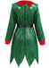 Green 1950s Sequin Christmas Elf Costume Set - vintage fashion, retro style