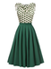 Green 1950s Solid Pleated Skirts — vintage elegance for the modern woman