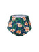 Green 1950s Spaghetti Strap Floral Swimsuit — because 1950s glamour never goes out of style