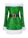 She slips into this Green 1960s Christmas Plush Sequined Patchwork Dress and suddenly it's a 1960s daydream