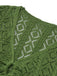 Green 1960s Cutout Strappy Crochet Cover-Up — 1960s style that transcends decades